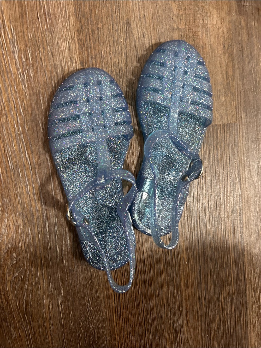 Old Navy Sparkle Blue Jelly Sandals  ( Kids)
